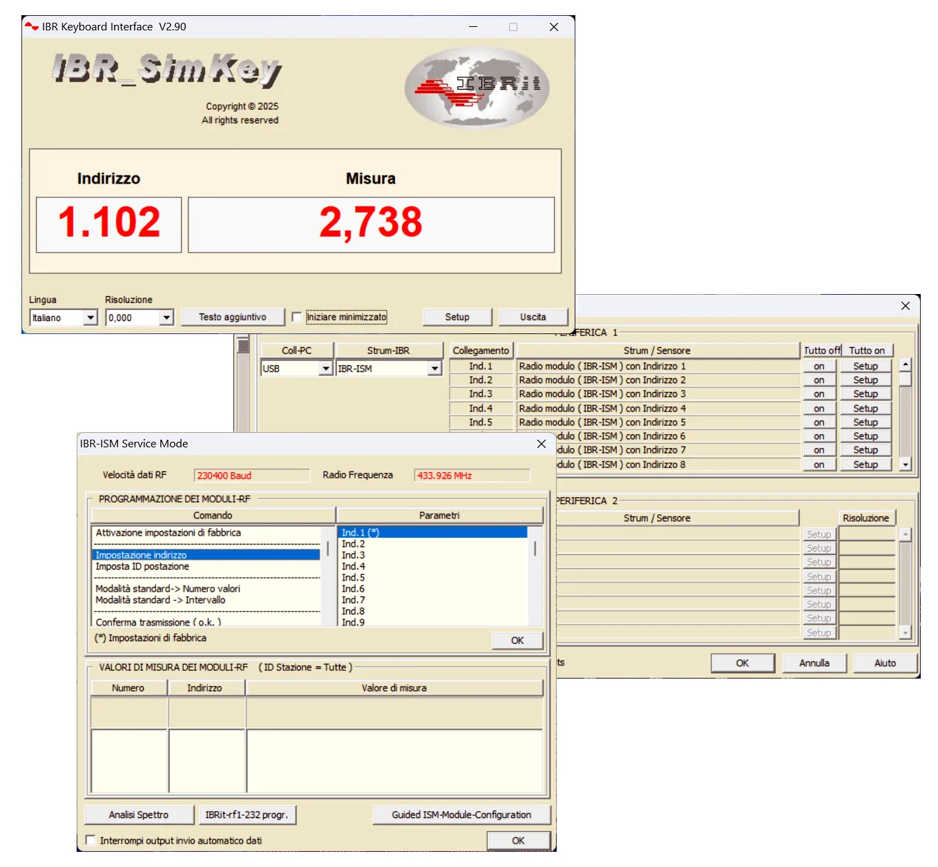Software IBR Simkey, emulatore di tastiera